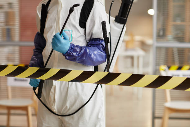 Professional Biohazard Cleanup technician working in Sargent, TX